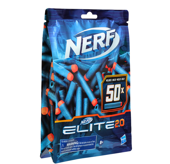 Hasbro 孩之寶 NERF 樂活打擊 菁英系列 2.0 彈鏢補充包, 50入