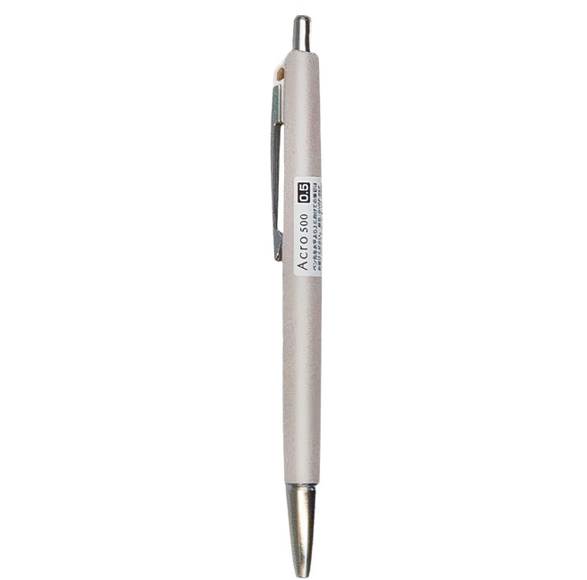 PILOT 百樂 BAC-50EF-SIBE 輕油筆 500型 0.5, 絲光白, 1支