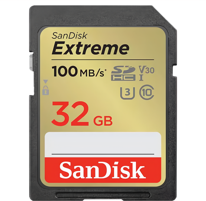 SanDisk 晟碟 Extreme SDHC 記憶卡, 32GB, 1個