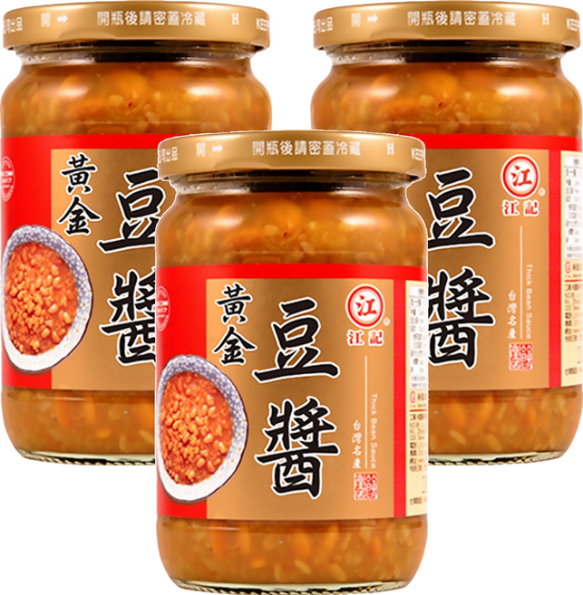 江記 黃金豆醬, 360g, 3罐