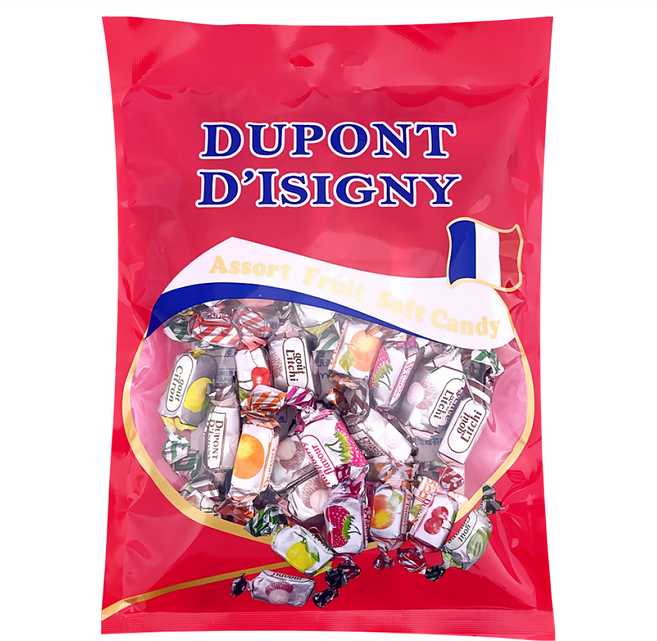DUPONT D'ISIGNY 法國多口味果汁軟糖 新年敬神年糖 婚禮喜糖 親子聚會, 250g, 1袋