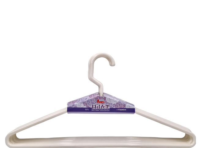 AXIS 艾克思 掛頭可旋轉日式衣架 41.5cm 6入 PP塑膠材質 台灣製, 白色, 1組