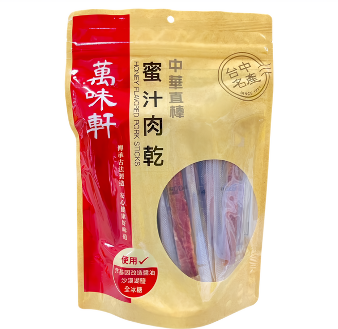 萬味軒 中華直棒蜜汁肉乾, 330g, 1包