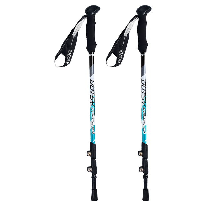 OUTSY OUTSY 可自拍登山杖尊爵版 附手機夾, 湖水藍 + 湖水藍, 1組