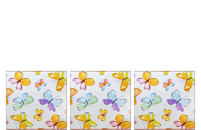特長防窺抗UV無膠玻璃靜電貼 60 x 300cm, 七彩蝴蝶, 1個