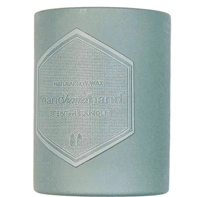 handhandhand 日常美好系列 香氛精油大蠟燭, 7.7 x 9.7cm, 岩蘭草, 1個, 220g