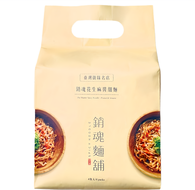 大師兄銷魂麵舖 花生麻醬細拌麵 118g, 4包
