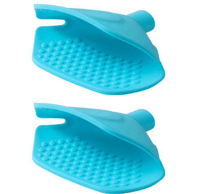 矽膠漏斗隔熱夾, 顏色隨機, 2個