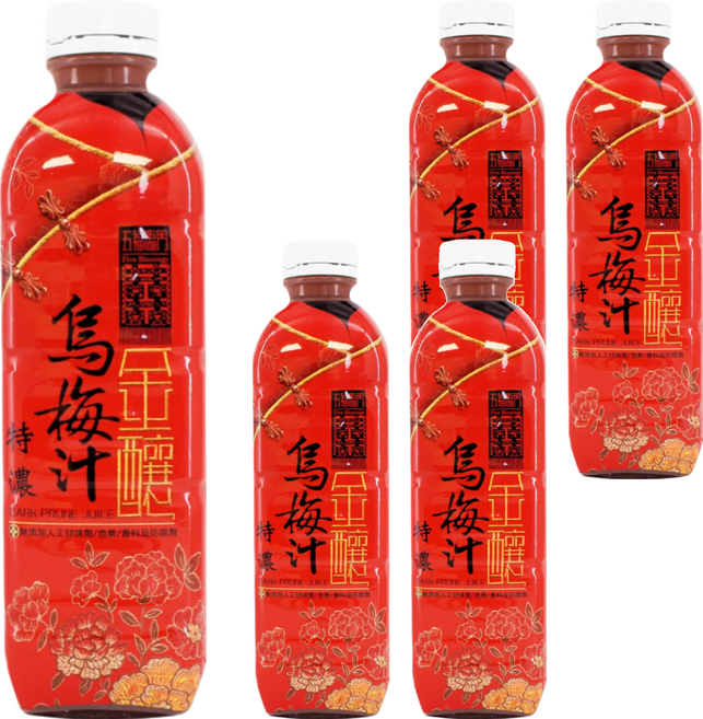 RUHN CHAN 潤之泉潤心田 金釀烏梅汁, 1L, 5瓶