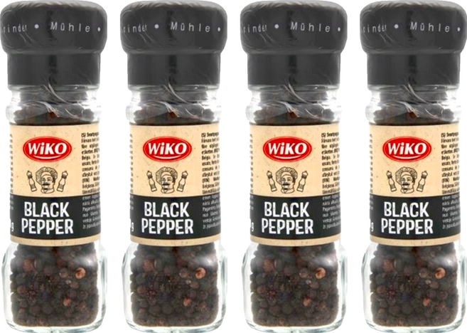 Wiko 黑胡椒研磨罐, 50g, 4瓶