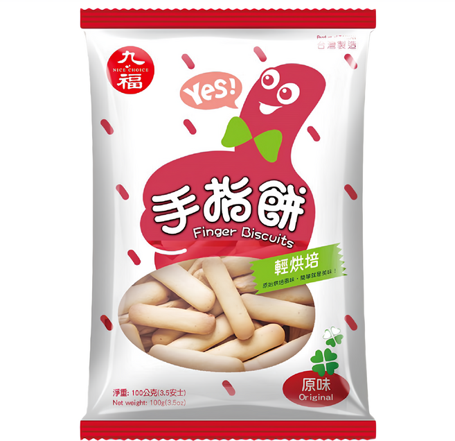 九福 手指餅, 100g, 1包