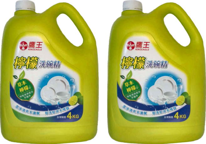 KINGEAGLE 鷹王 檸檬洗碗精, 4kg, 2桶