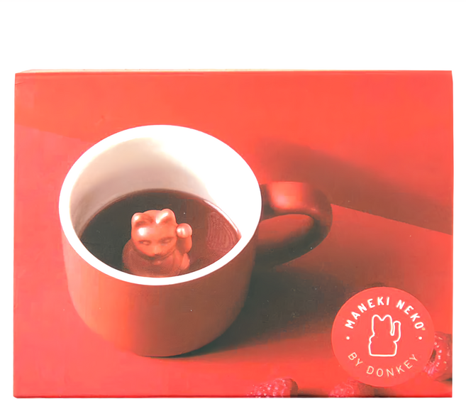 DONKEY LUCKY CAT 幸運招財貓馬克杯 紅色, 1個