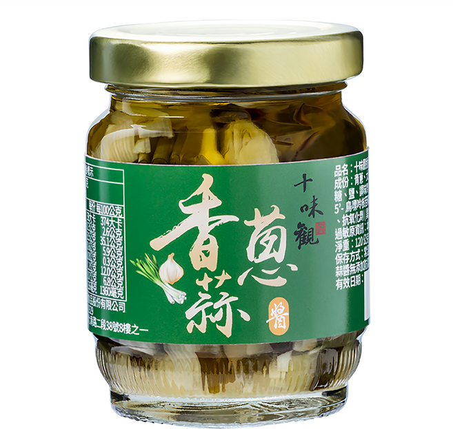 十味觀 香蔥蒜醬 120g 嚴選台灣青蔥大蒜 拌麵拌菜皆宜, 1罐