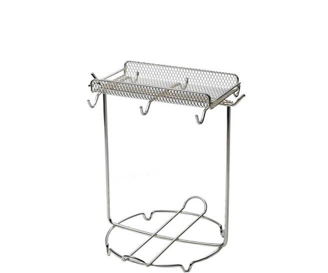 JUST HOME 多功能咖啡杯盤架, Silver, 1個