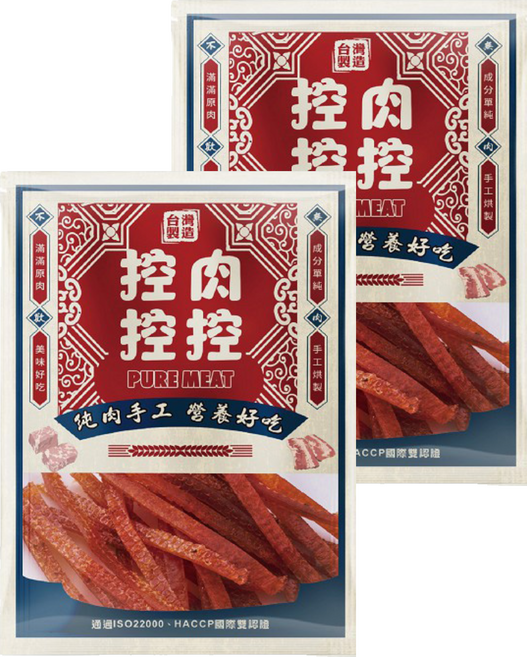 控肉控控 寵物肉乾 新鮮肉品, 蜜汁雞腿肉條, 80g, 2包