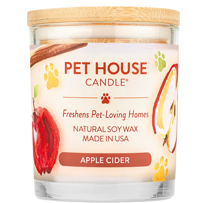 PET HOUSE 室內除臭寵物香氛蠟燭 蘋果西打, 1罐