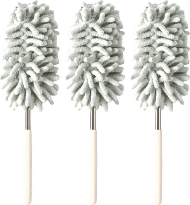 BEER BEAR 皮久熊 彎曲水洗清潔撢子, 顏色隨機, 3個