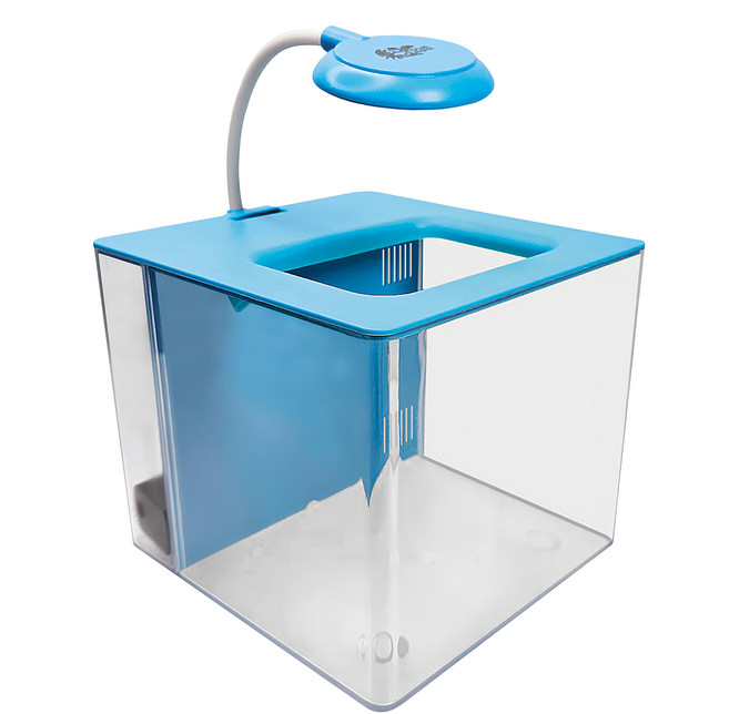 crab aqua 小螃蟹 懶人背濾缸, 藍色, 1個