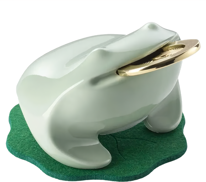 LUCKY TOAD 招財揪吉 揪吉聚寶撲滿, 雨過青, 1個