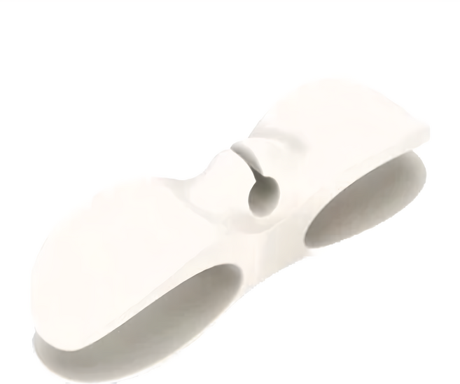 小麥購物 電線固定器 Y006 24g, 10個, 純淨白色