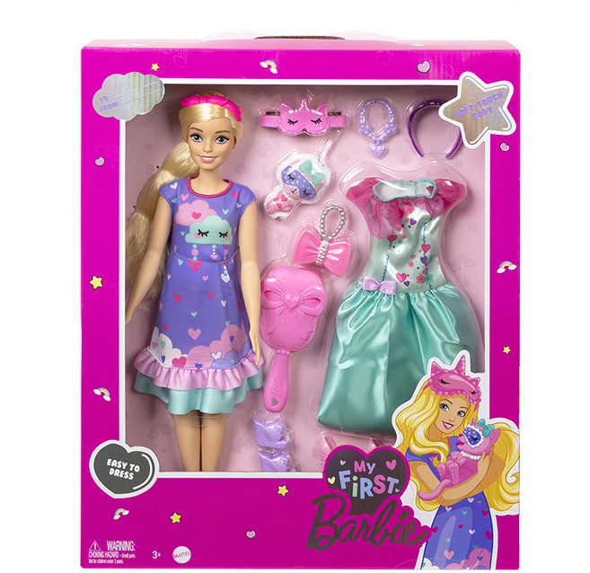 Barbie 芭比 My First Barbie 遊戲組, 1組, 綠色洋裝