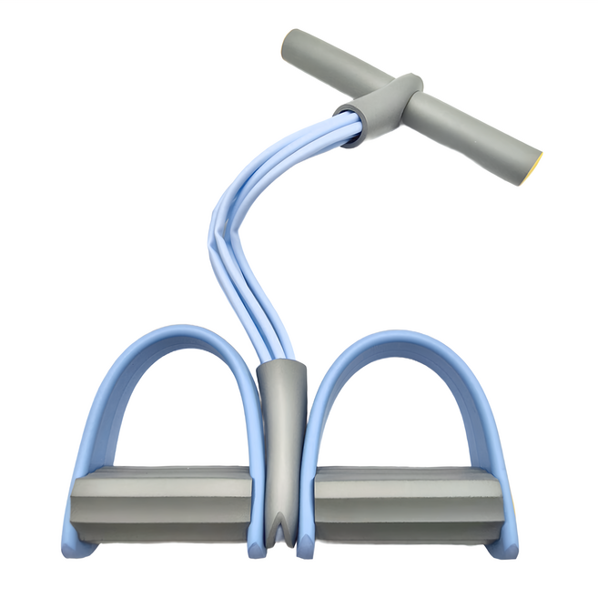 OMG 升級6管加粗 腳蹬拉力器 仰臥起坐健腹訓練輔助器, 藍色, 1個