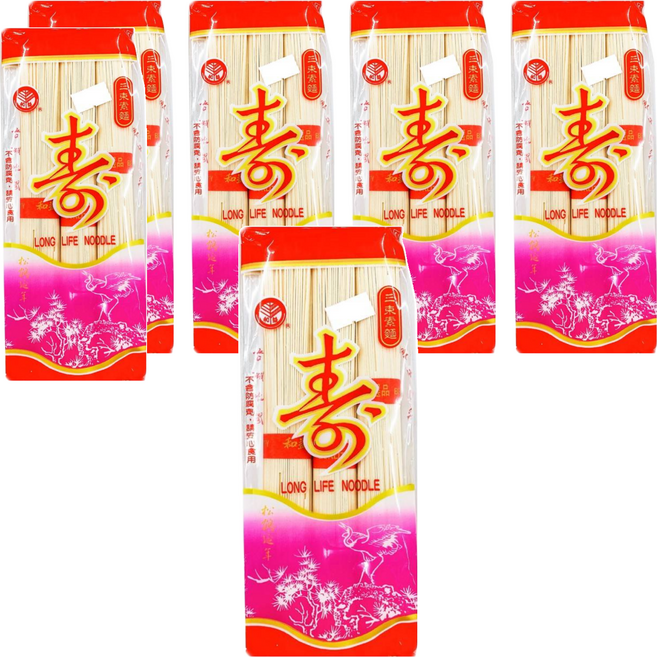 和益 三束素麵, 210g, 6包