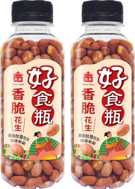義美 好食瓶 香脆花生, 230g, 2瓶