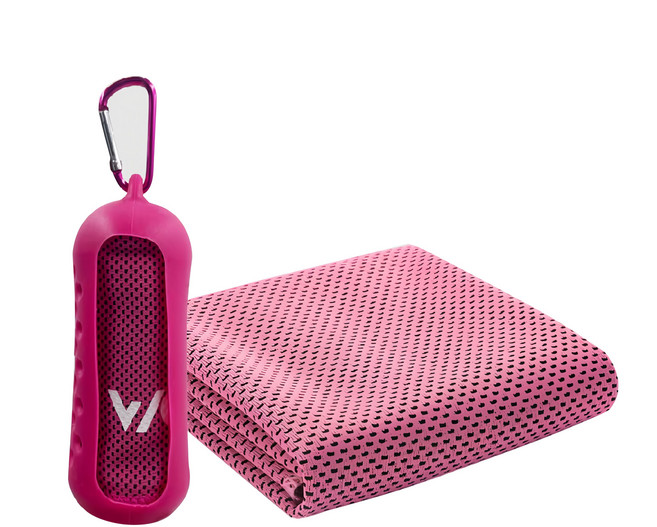 WOAWOA 運動速乾毛巾 30 x 100cm 加寬版型設計, 粉色, 1條