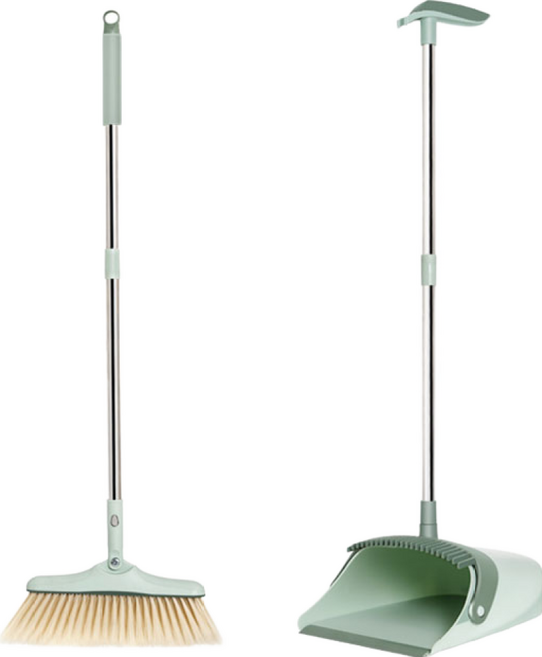 Winprice 掃把組 32cm寬掃把, 1組, 綠色