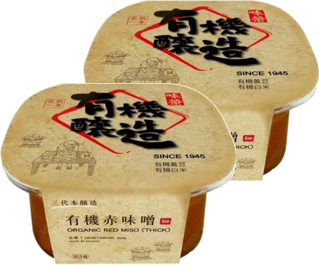 味榮 樂有機 有機赤味噌, 300g, 2盒