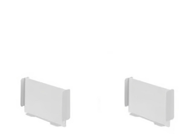 SHIMOYAMA pp縱向雙格抽屜式儲物盒隔板 2入裝 km 小貨, 灰白色, 1組