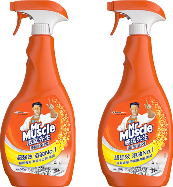 Mr Muscle 威猛先生 廚房清潔劑噴槍瓶, 500g, 2瓶