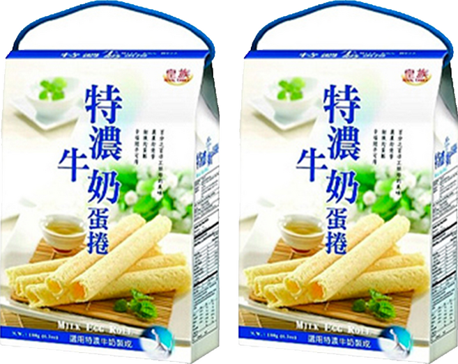 ROYAL FAMILY 皇族 特濃牛奶蛋捲, 180g, 2盒