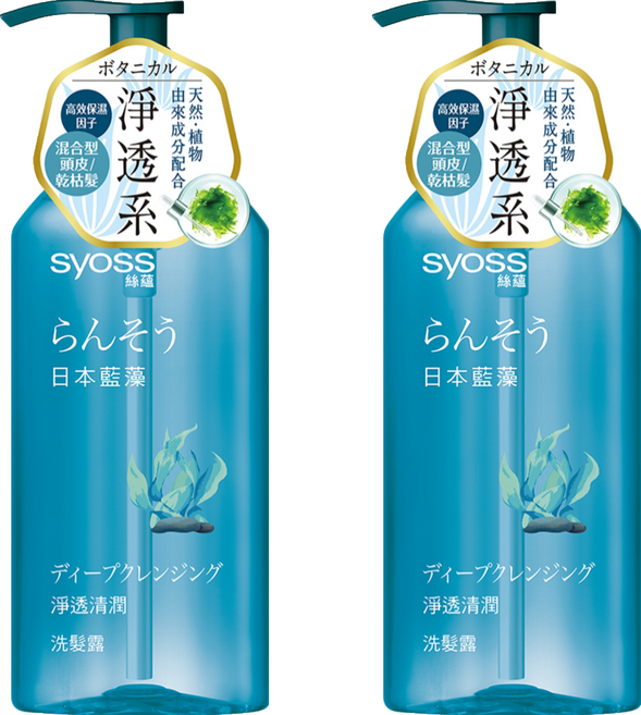 syoss 絲蘊 淨透清潤洗髮露 日本藍藻, 420ml, 2瓶