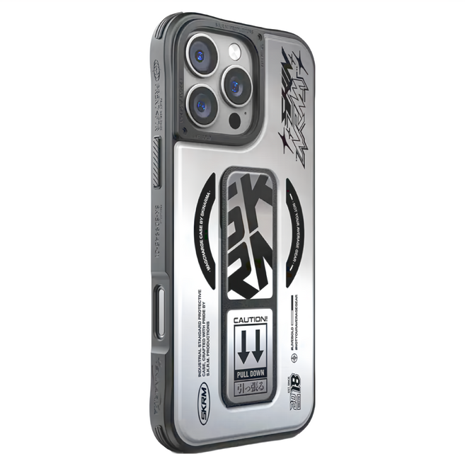 SKINARMA Kira Kobai 磁吸支架款 手機保護殼 iPhone 16 Pro Max MagSafe Compatible With Strap With Grip 銀白色