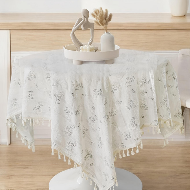 法式小碎花桌布, 60 x 60cm, 1個