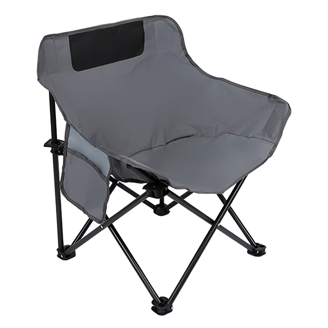 折疊月亮椅 成人款, 灰色, 1個