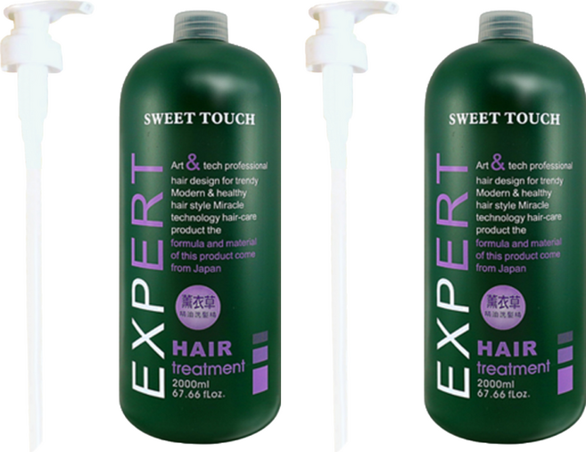 SWEET TOUCH 直覺 職業洗髮精 附壓頭 薰衣草, 2L, 2瓶