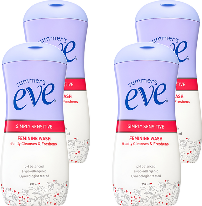 summer's eve 賦活美學浴潔露 全肌防護, 237ml, 4瓶