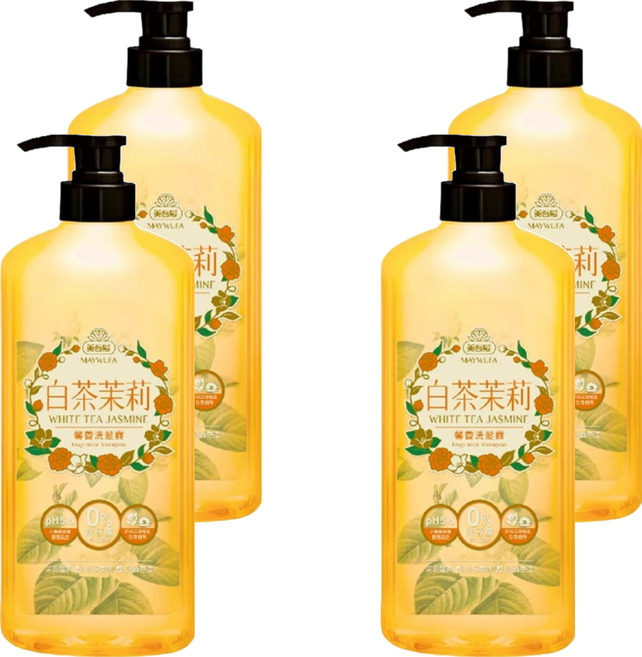 美吾髮 馨香洗髮露 白茶茉莉, 700ml, 4瓶
