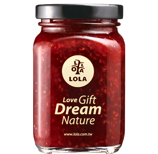 LOLA 蘿拉 手工經典果醬 75%覆盆莓蘋果醬, 240g, 1罐