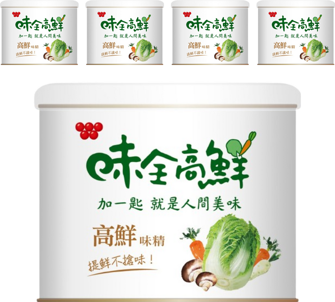 味全高鮮 味精, 200g, 5罐