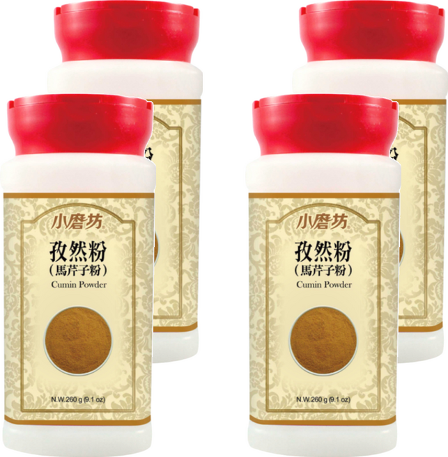 小磨坊 孜然粉 馬芹子粉, 260g, 4瓶