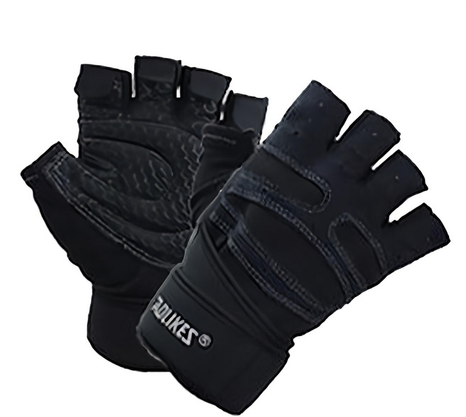 AOLIKES 奧力克斯 109掌心止滑手套, 黑底灰線, 1雙