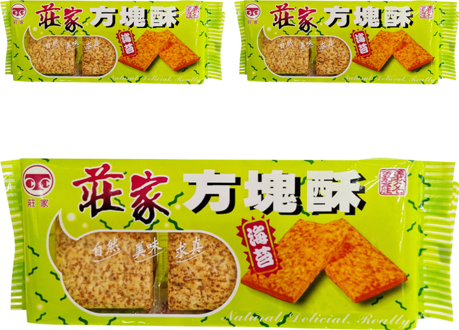 莊家 方塊酥 海苔, 220g, 3包