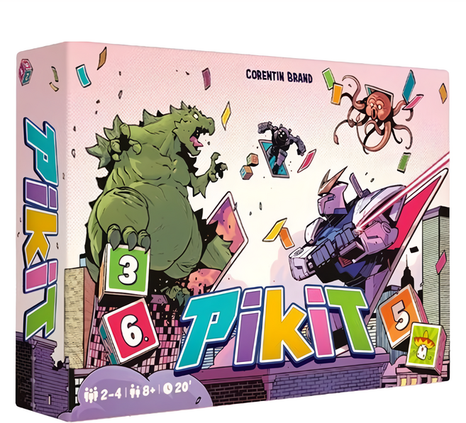 REPOS PRODUCTION Pikit 英文版 有中文規則連結 8歲以上, 機獸骰戰 多色, 1盒