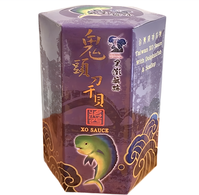 KUROSHIO OF TAITUNG 黑潮旗跡 鬼頭刀干貝XO醬, 220g, 1盒