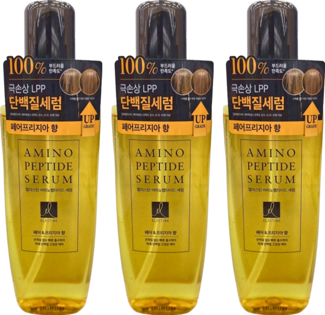 ELASTINE 伊絲婷 胺基酸修護系列 精華髮油 英國梨 小蒼蘭, 150ml, 3瓶